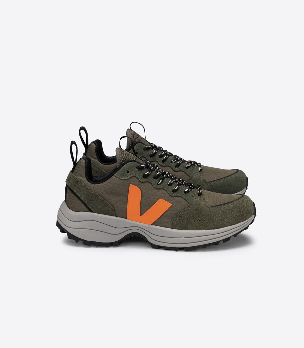 Tenis Veja Hombre - Venturi Ripstop - Verde Oliva/Naranjas - 571CBVRJY